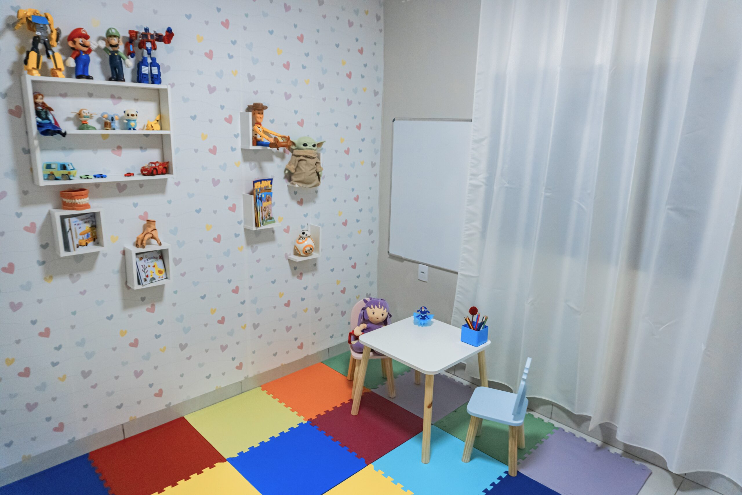 Sala infantil para odontopediatria